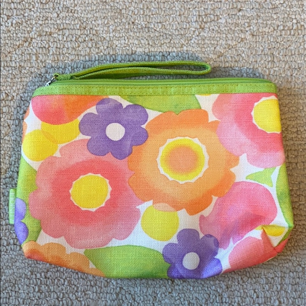 Clinique colorful cosmetic bag